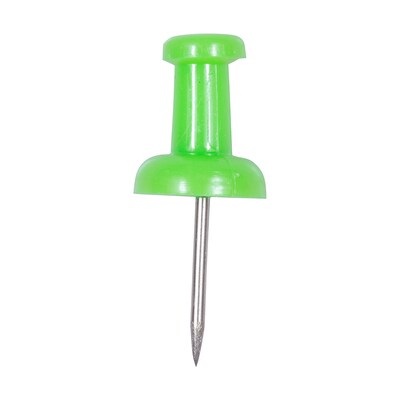 JAM Paper Push Pins, Lime Green, 100/Pack (522416893)