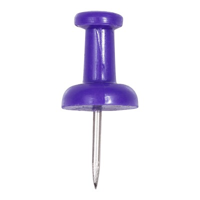 JAM Paper Push Pins, Purple, 100/Pack (222419053)