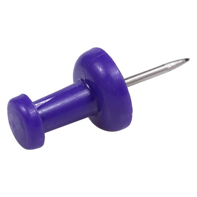 JAM Paper Push Pins, Purple, 100/Pack (222419053)