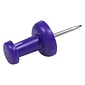 JAM Paper Push Pins, Purple, 100/Pack (222419053)