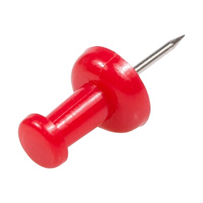 JAM Paper Pushpins, Red, 100/Pack (2242955)