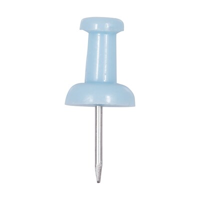 JAM Paper Pushpins, Baby Blue, 100/Pack (222419047)