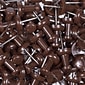 JAM Paper Push Pins, Chocolate Brown, 100/Pack (222419049)