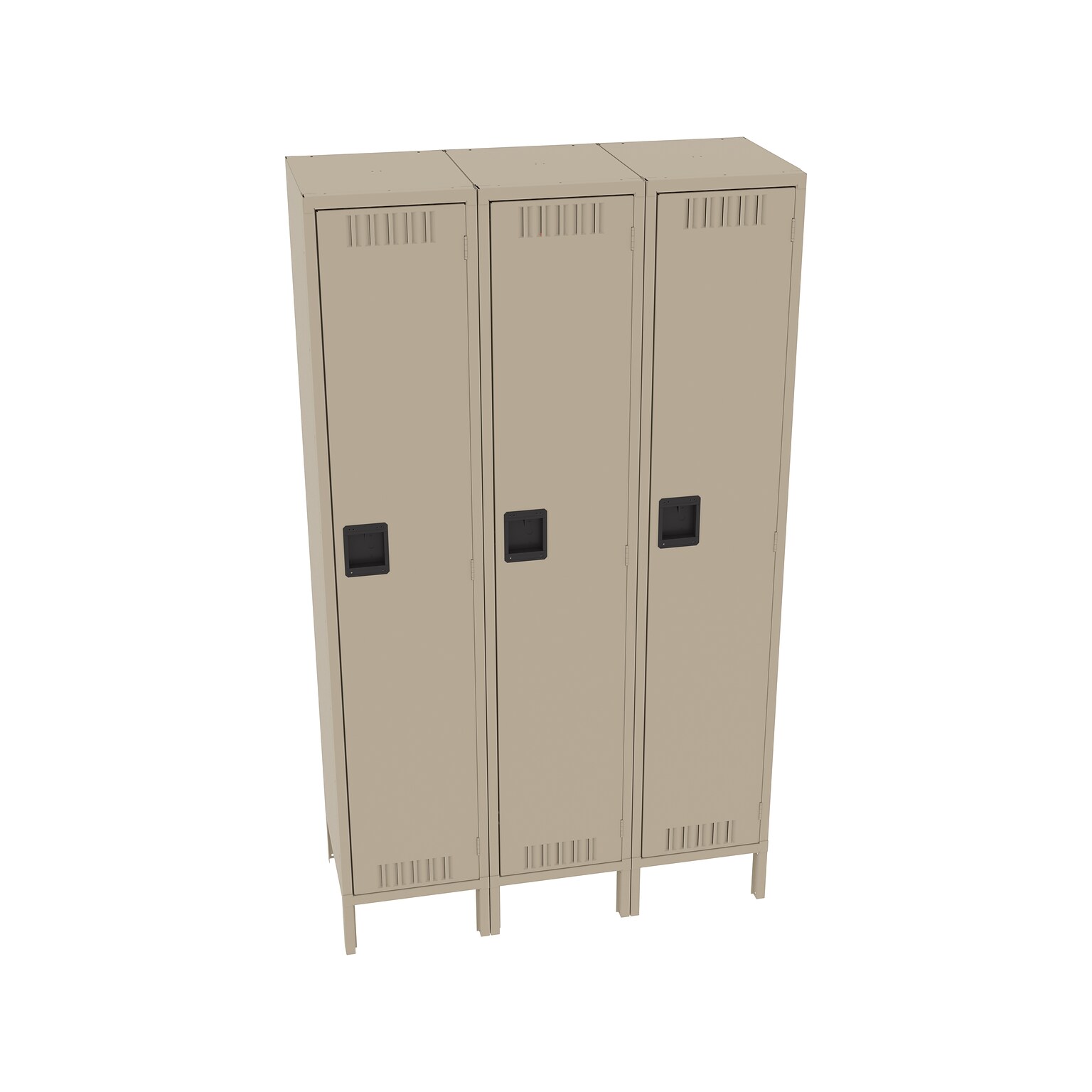 Tennsco 78 1-Tier Three Wide Sand Storage Locker (STS-151572-3-SND)