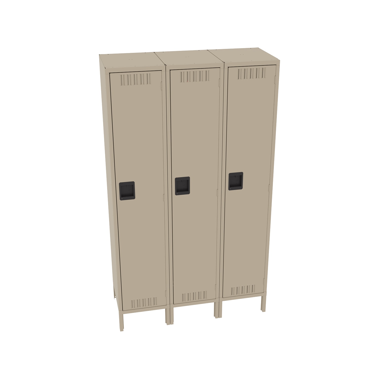 Tennsco 78 1-Tier Three Wide Sand Storage Locker (STS-121272-3-SND)