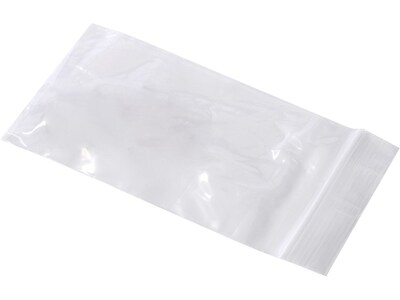 7 x 10 Reclosable Poly Bags, 2 Mil, Clear, 1000/Carton (3628A)