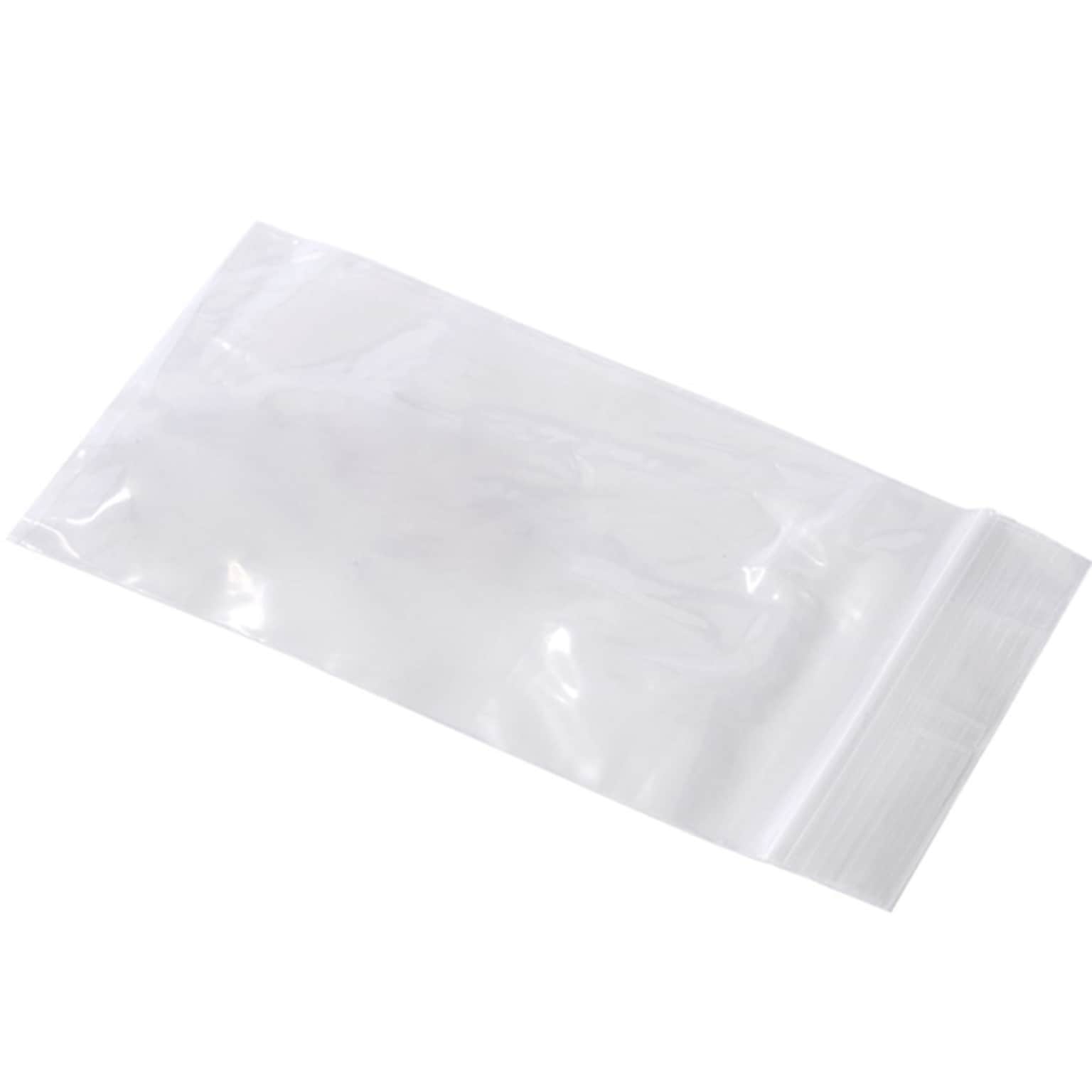 2 x 8 Reclosable Poly Bags, 2 Mil, Clear, 1000/Carton (3535A)