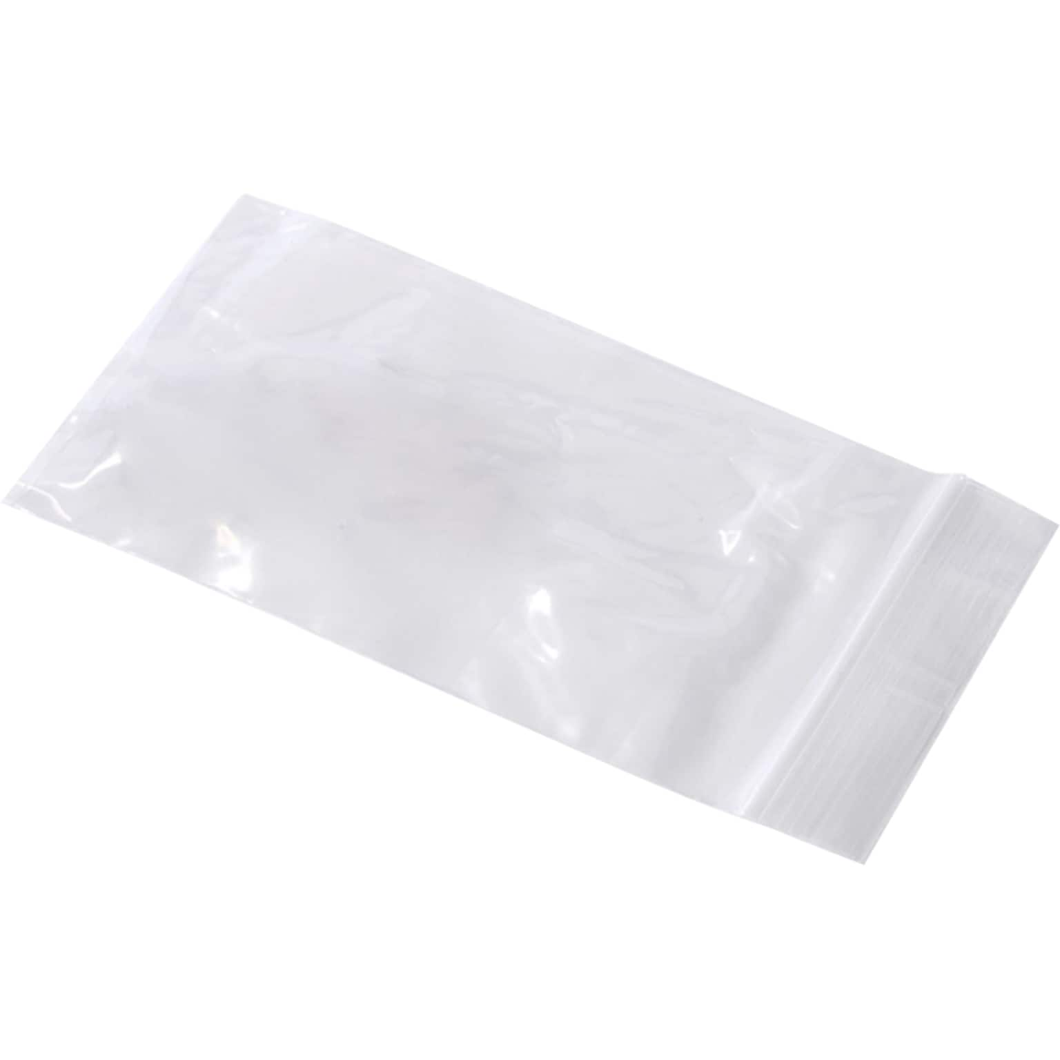 4 x 6 Reclosable Poly Bags, 3 Mil, Clear, 1000/Carton (4305A)