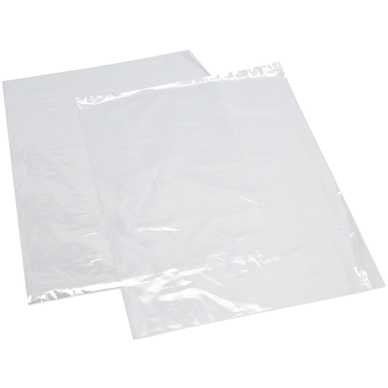 24 x 36 Layflat Poly Bags, 4 Mil, Clear, 200/Carton (1295)