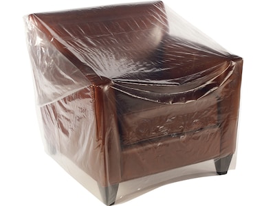 54 x 45 Layflat Poly Bags, Bags on a Roll, 3 Mil, Clear, 100/Roll (PFC3212)