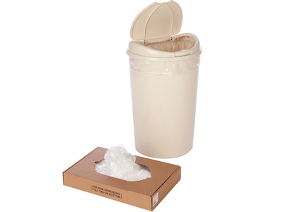 Laddawn Heavyweight 31-33 Gallon Trash Bags, Low Density 4 Mil, Clear, 100 Bags/Carton (3282)