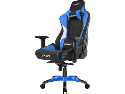 AKRACING Masters Series Pro Faux Leather Racing Gaming Chair, Blue (AK-PRO-BL)