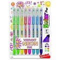 Pentel Solar Pop Gel Pens, Fine Point, Assorted Neon Color Ink, 8/Pack (K96BP8M)