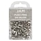JAM Paper® Colored Pushpins, Silver Push Pins, 100/Pack (222419054)