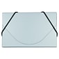 JAM Paper® Plastic Business Card Holder Case, Silver Metallic, Sold Individually (365658)