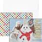 Custom 7" x 5" Merry Holiday Photo Card, White Smooth 115#, 25/Pack