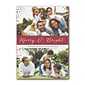 Custom 5" x 7" Merry & Bright Holiday Photo Card, White Smooth 115#, 25/Pack