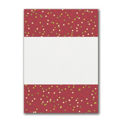 Custom 5 x 7 Merry & Bright Holiday Photo Card, White Smooth 115#, 25/Pack