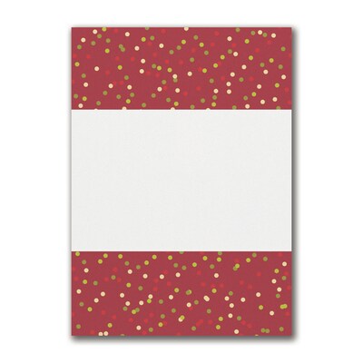Custom 5 x 7 Merry & Bright Holiday Photo Card, White Smooth 115#, 25/Pack
