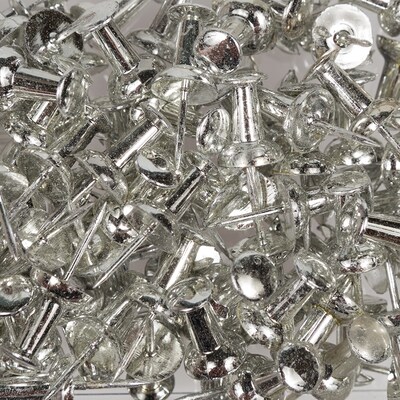 JAM Paper Pushpins, Silver, 100/Pack (222419054)