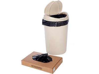 Laddawn Heavyweight 56 Gallon Trash Bag, Low Density 4 Mil, Black, 100 Bags/Carton (3285)