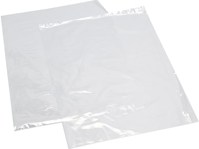 6 x 9 Layflat Poly Bags, 4 Mil, Clear, 1000/Carton (PB1110)