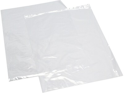 9 x 15 Layflat Poly Bags, 2 Mil, Clear, 1000/Carton (486)