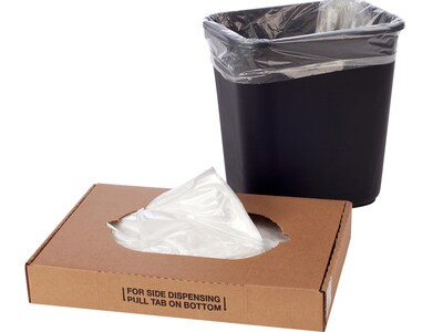 Laddawn HD 40-45 Gallon Trash Bags, High Density 14 Mic, Clear, 500 Bags/Carton (5825)