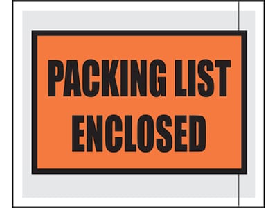 Packing List Envelope, 10 x 6.5, 1000/Carton (3876)