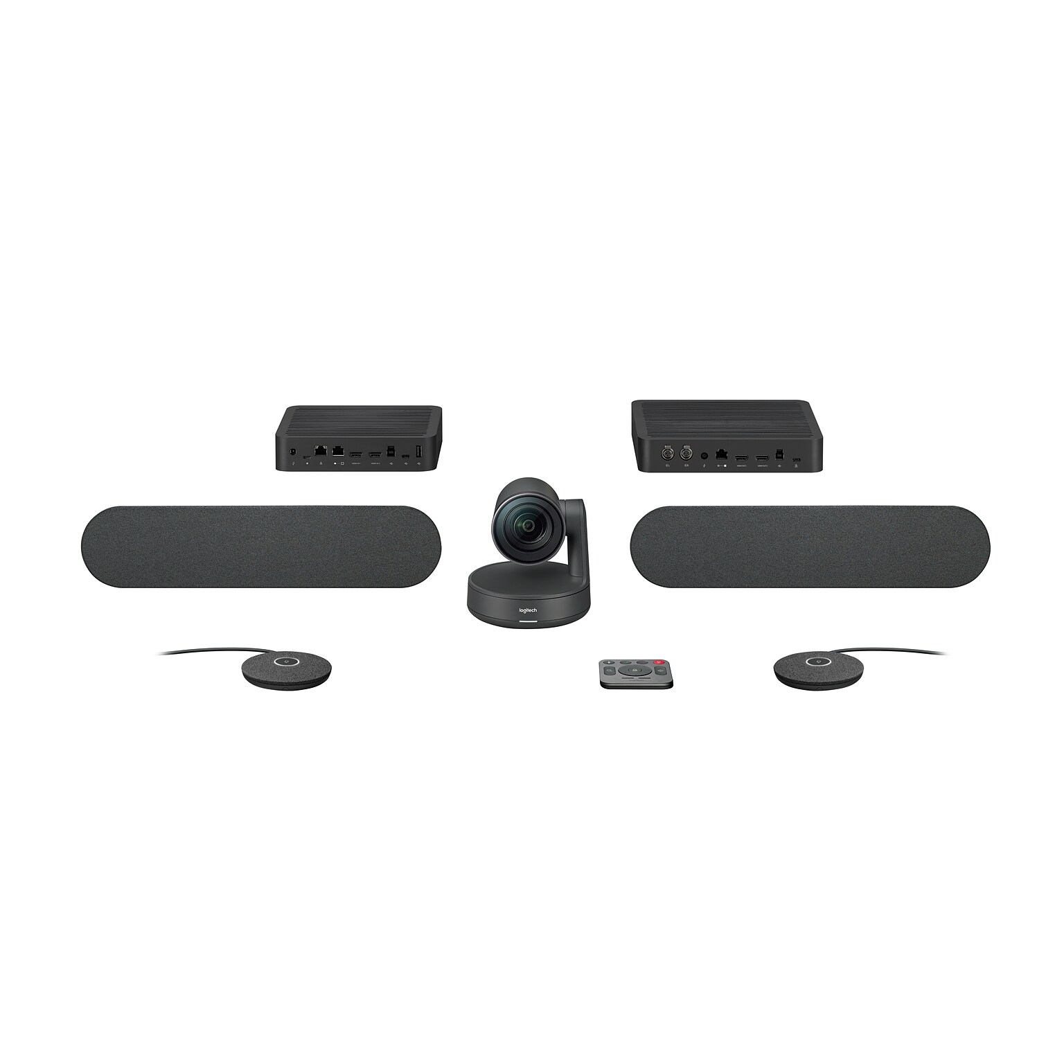 Logitech Rally Plus Ultra-HD Video Conferencing System with Automatic Camera Control, 2 Speakers and 2 Mic Pods (960-001225)