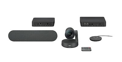 Logitech Rally Ultra-HD Video Conferencing System with Automatic Camera Control, Speaker and Mic Pod