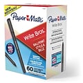 Paper Mate Write Bros. Ballpoint Pen, Medium Point, Black Ink, 60/Pack (4621401)