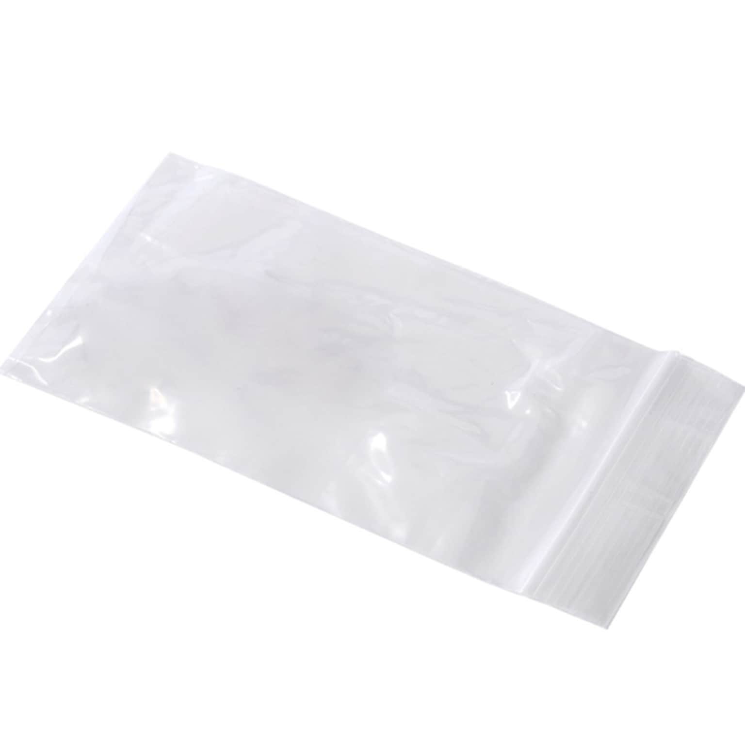 10 x 12 Reclosable Poly Bags, 3 Mil, Clear, 1000/Carton (PB43350)