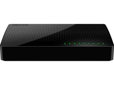 Tenda SG108 8-Port Gigabit Ethernet Unmanaged Switch, 10/100/1000 Mbps, Black (SG108)