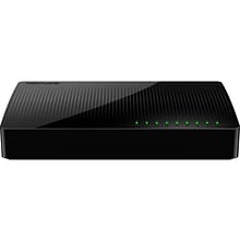 Tenda SG108 8-Port Gigabit Ethernet Unmanaged Switch, 10/100/1000 Mbps, Black (SG108)