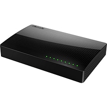 Tenda SG108 8-Port Gigabit Ethernet Unmanaged Switch, 10/100/1000 Mbps, Black (SG108)
