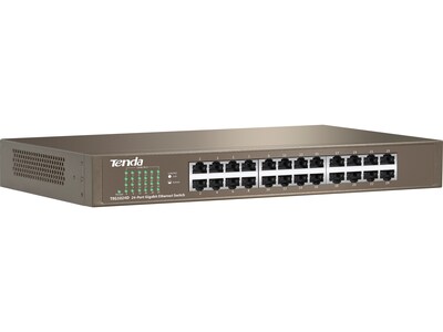 Tenda TEG1024D 24-Port Gigabit Ethernet Unmanaged Switch, Up to 2000 Mbps, Brown (TEG1024D)