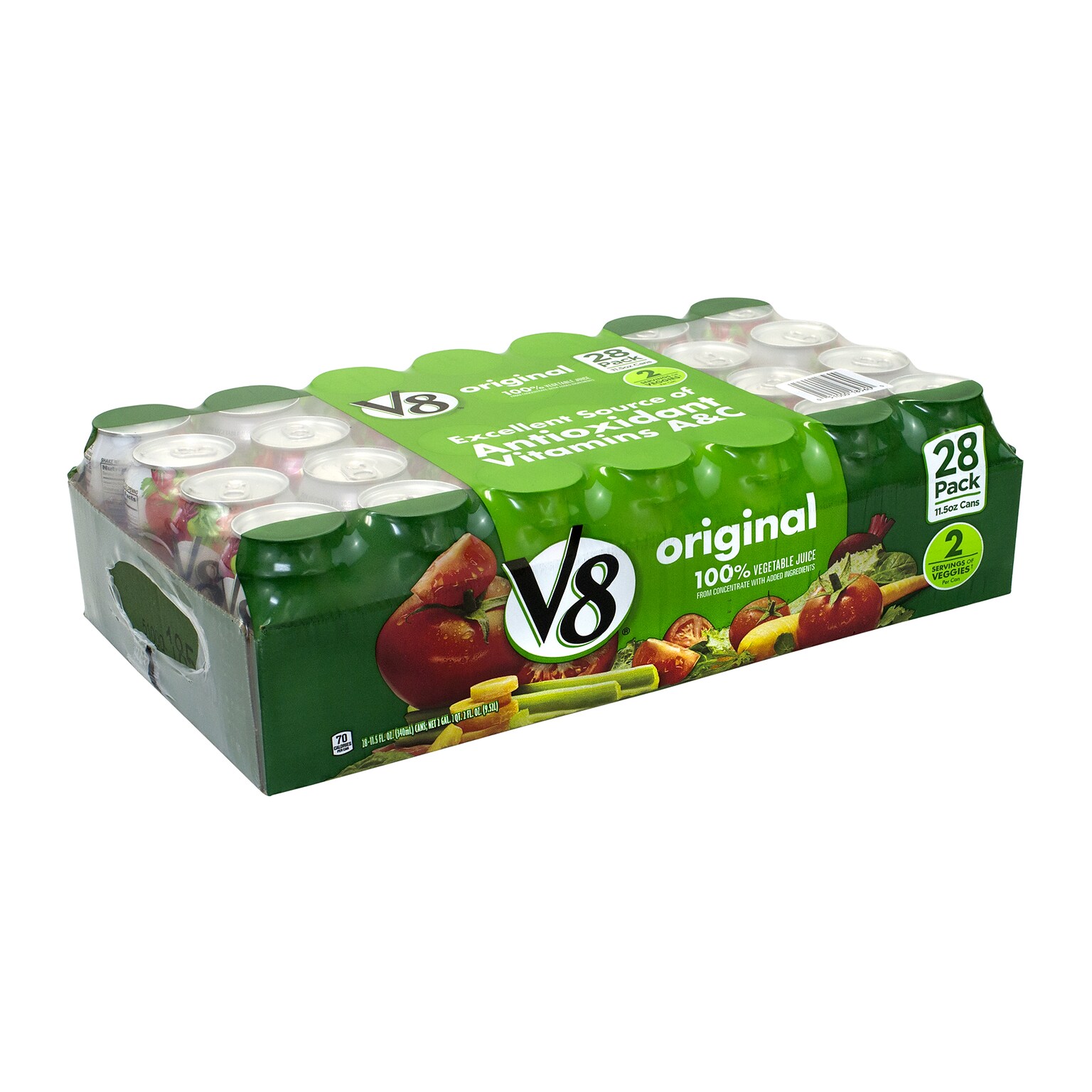 V8 Original Vegetable Juice, 11.5 oz, 28/Pack (90000092)