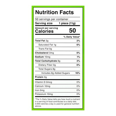 Turbo Truffles Energy Chocolate Truffles Mint Madness, 50/Pack (220-00987)