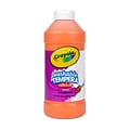 Crayola Artista II Washable Tempera Paint, Orange, 16 oz. (54-3115-036)