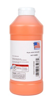 Crayola Artista II Washable Tempera Paint, Orange, 16 oz. (54-3115-036)