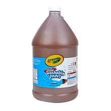 Crayola Washable Paints, 1 Gallon Jug, Brown (54-2128-007)