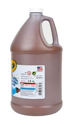 Crayola Washable Paints, 1 Gallon Jug, Brown (54-2128-007)