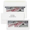 Custom 6-1/2 x 2-7/8 Holiday Bridge Currency Envelopes, Printed, Smooth, 25/Pack