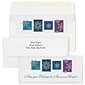 Custom 6-1/2" x 2-7/8" Merry and Bright Holiday Currency Envelopes, Printed, Smooth, 25/Pack