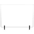 MasterVision Protector Series 23.6 x 35.4 Glass Non-Tackable Desktop Divider, Clear (GL07019101)