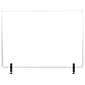 MasterVision Protector Series 23.6" x 35.4" Glass Non-Tackable Desktop Divider, Clear (GL07019101)