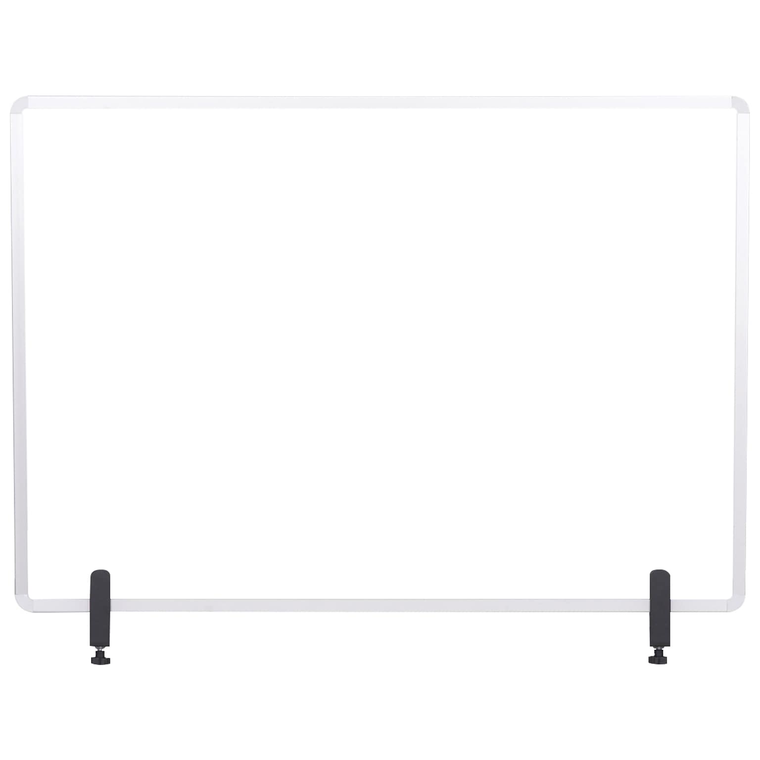 MasterVision Protector Series 23.6 x 35.4 Glass Non-Tackable Desktop Divider, Clear (GL07019101)