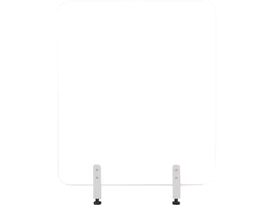 MasterVision Protector Series 47.2 x 35.4 Glass Non-Tackable Desktop Divider, Clear (GL0801393)