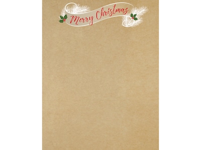 Great Papers! Golden Christmas Holiday Letterhead, Multicolor, 80/Pack (2020122)